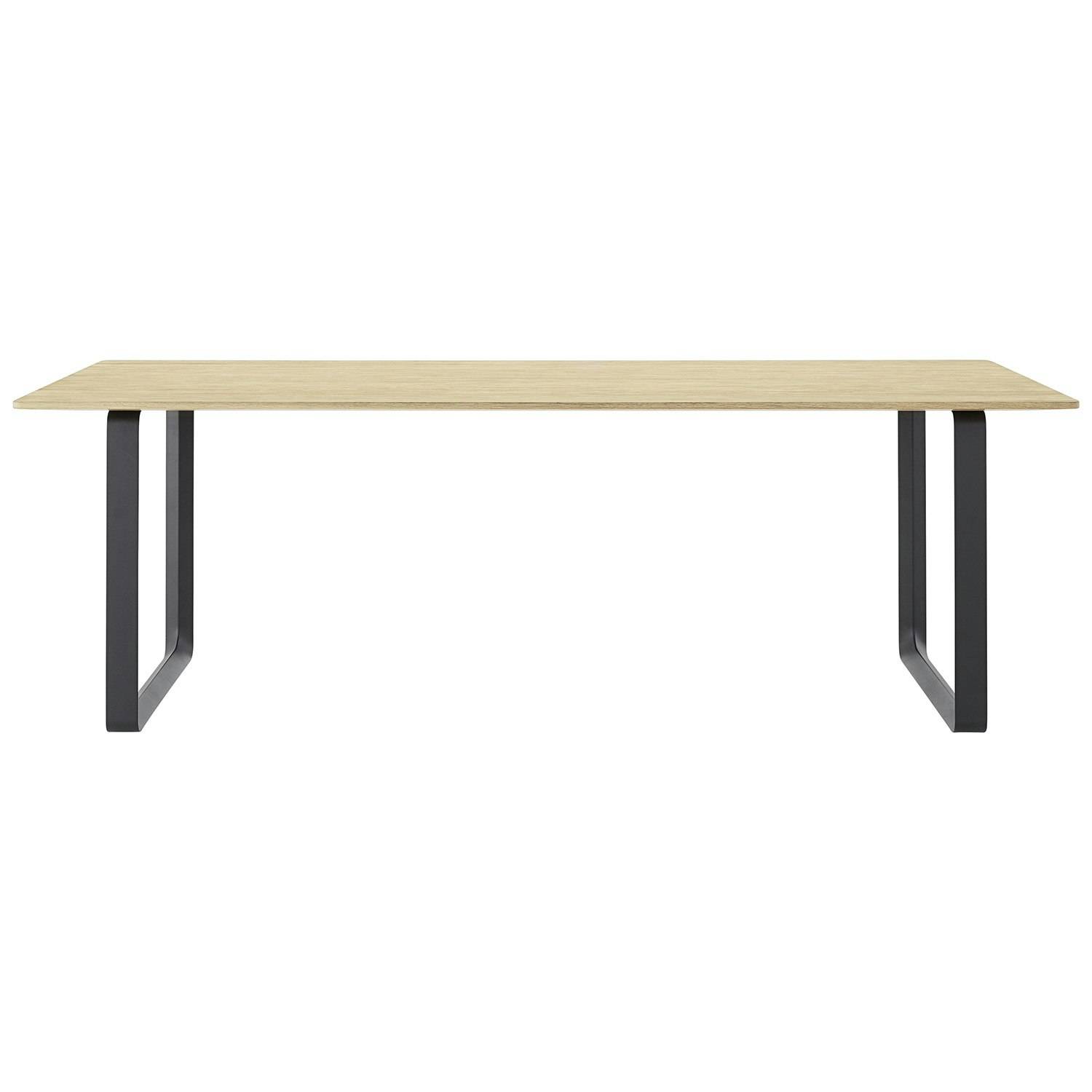 Muuto 70/70 Bord 90x225 Cm Ek / Svart - Matbord & Barbord Fanér Svart - 70TAB225A0701