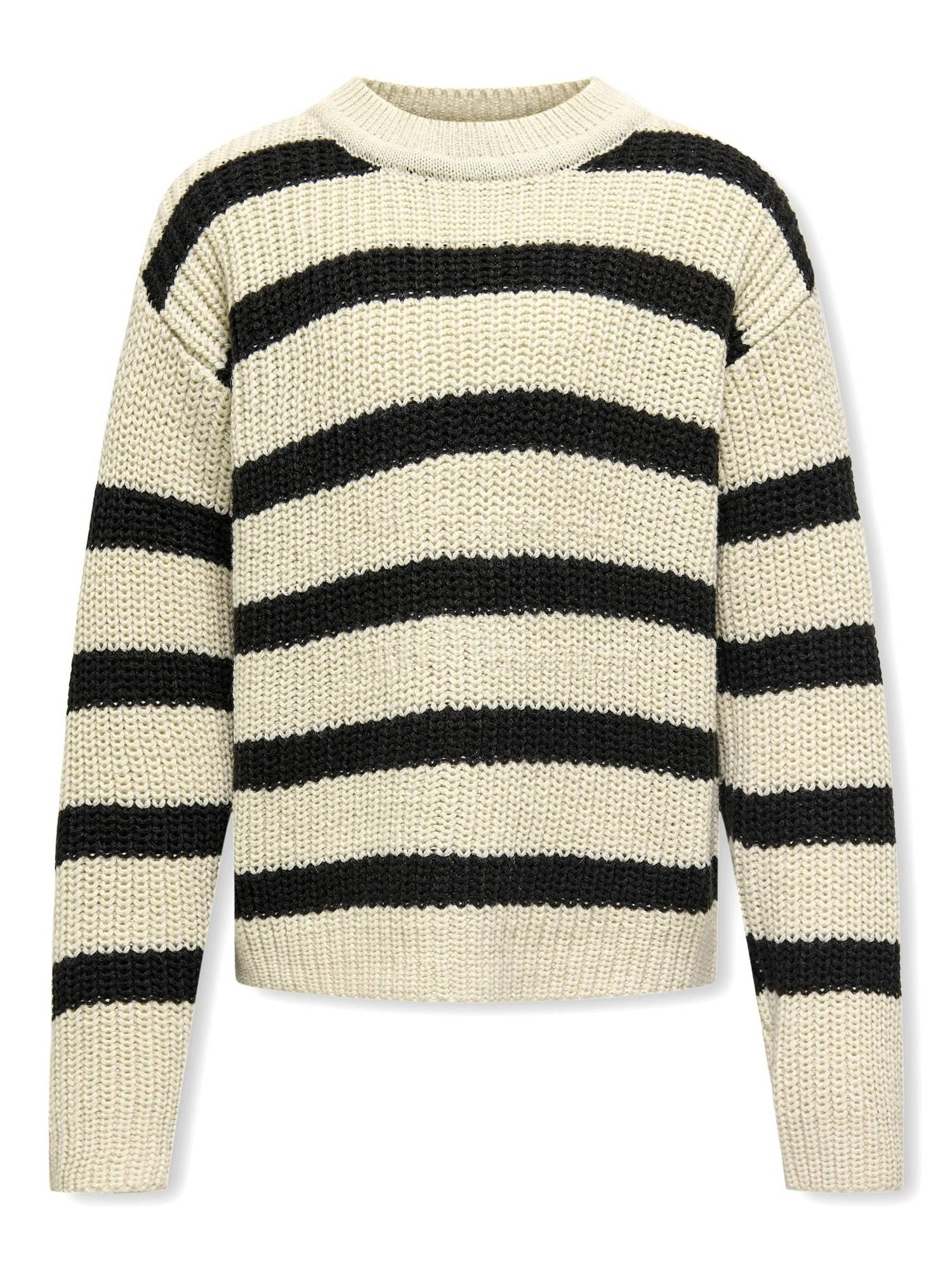 ONLY GIRLS Pullover 'KOGJusty'  creme / sort