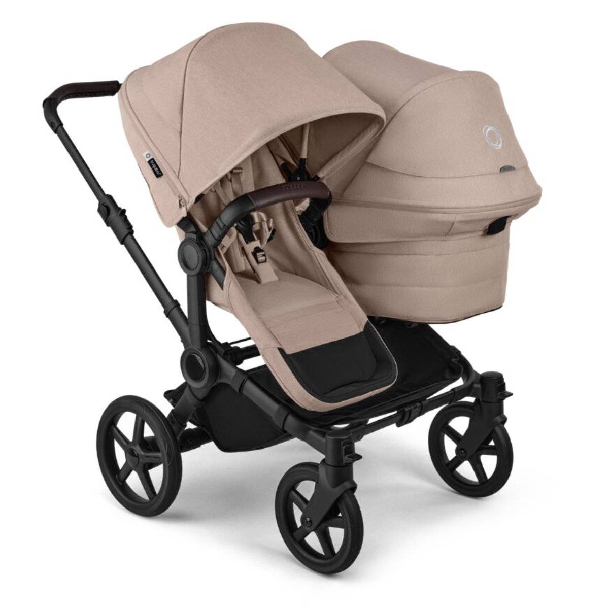 Bugaboo Donkey 6 Duo Stroller 2026 - Black / Desert Taupe Melange