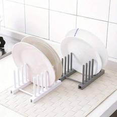 Egouttoir Vaisselle Avtagbar Köksförvaring - Plast Tallriksställ, Grytlockshållare, Hemskåp Diskställ - Avtagbart Porselställ - Multifärgad (Multi-size)