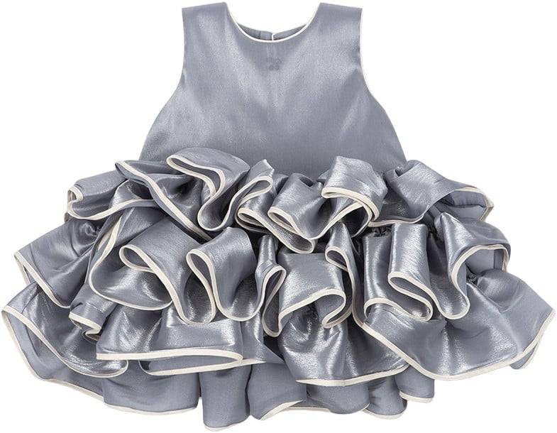 Konges Sløjd FIA Frill Dress GRS Str 6Y - S15070 Kjoler hos Magasin.