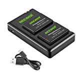 NEEWER 2-Pack LP-E17 ersättningsbatteri och dubbla USB-laddare för Canon EOS R8, R10, R50, RP, 77D, 750D, 760D, 800D, 800D, 800D, M6 II, M6, M5, M3, Rebel SL2, SL3, T6i, T6s, T7i, T8i kameror