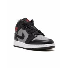 Jordan Kids - Air Jordan 1 Mid Shadow/Red sneakers - barn - läder/polyester/gummi - 6.5Y - Svart