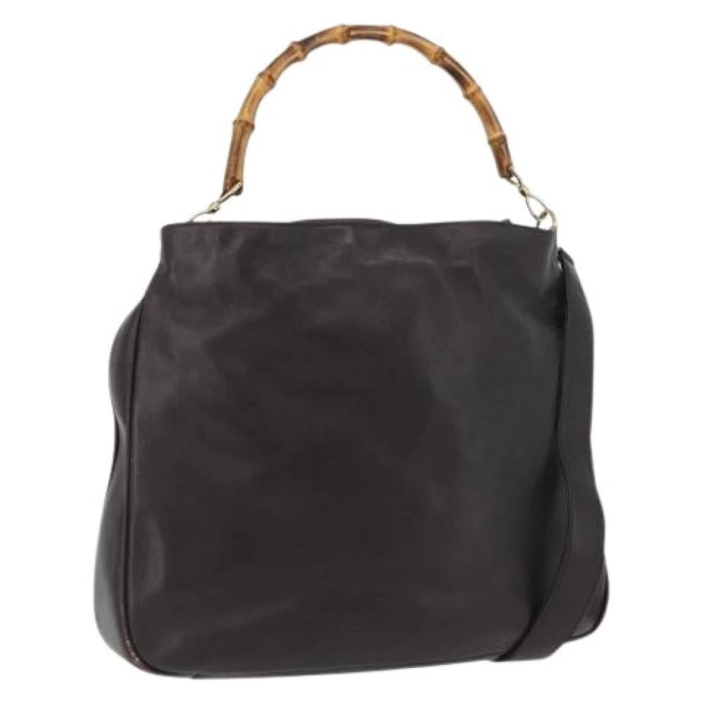 Gucci Vintage Pre-owned Vintage Skuldertaske - Vintage - Dame - Brun - ONE SIZE - Uld