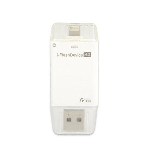Ny 64 GB USB i-Flash Drive USB-minne för iPhone 5/5C/5S/6/6Plus/Ipad/6S/6S Plus/SE/för att lägga till extra förvaring för att spara mer bild och video