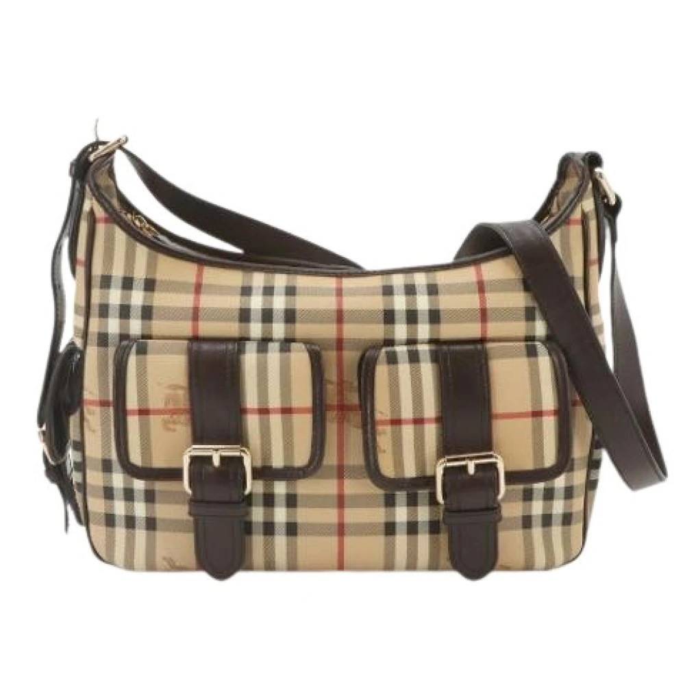 Burberry Vintage Pre-owned Vintage Skuldertaske - Vintage - Dame - Beige - ONE SIZE - Uld