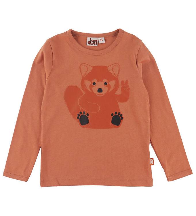 DYR-Cph Bluse - DyrShedding - Terracotta Roed Panda - DYR-Cph - 3 år (98) - Bluse