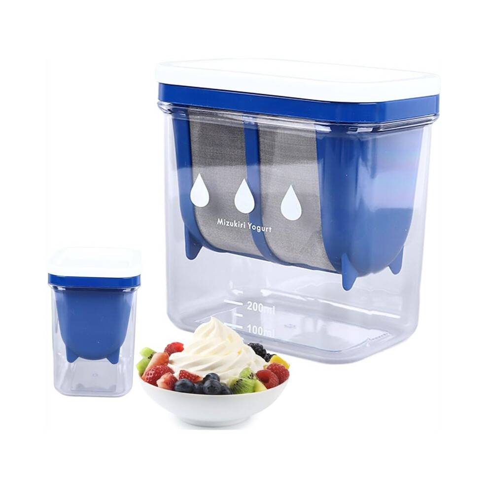 Greek Yogurt Strainer, 6.7oz / 200ml Large Capacity Homemade Yogurt Maker with Fine Mesh Bag for Soup, Fruit Juice