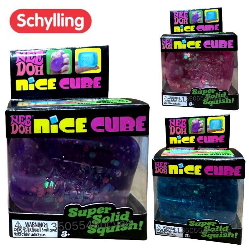 Nee Doh Långsam Återhämtning Glitter Maltos Stresskub Squishy Ångest Fidgetleksak för Barn och Vuxna