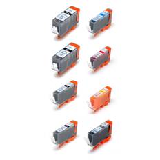 Canon PGI-525 / CLI-526 combo pack 8 stk - BK/C/M/Y/GY/GY 105 ml- Kompatibel blækpatron