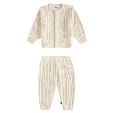 Molo Baby Breeze cardigan and pants set - beige - M 6