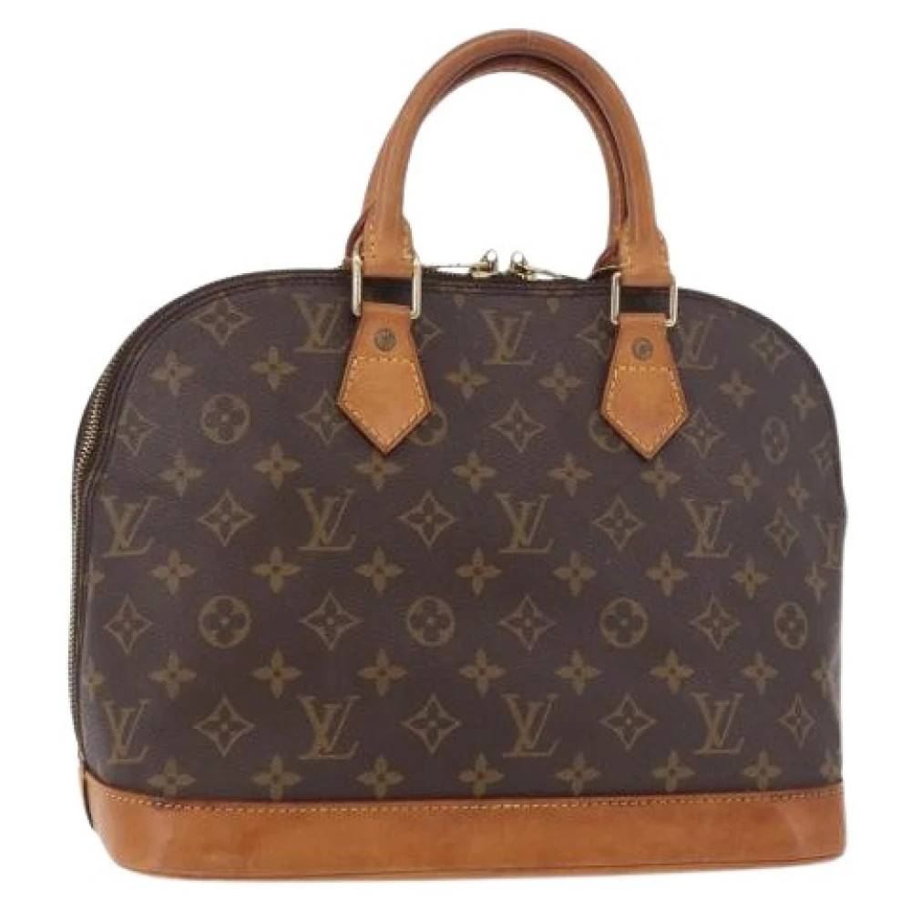 Louis Vuitton Vintage Pre-owned Monogram Canvas Håndtaske - Vintage - Dame - Brun - ONE SIZE - Læder