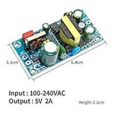 Isolerad switchande strömförsörjningsmodul AC 100-240V till DC 5V 1,5A 2A 9V 6A 12,5V 2A spänningsregulator Industrial Bare Board(5V 2A)