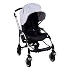 JYOKO KIDS Huva för barnvagn och barnvagn kompatibel med Bugaboo Bee 3, Bee Plus, Bee 5 (White Star)