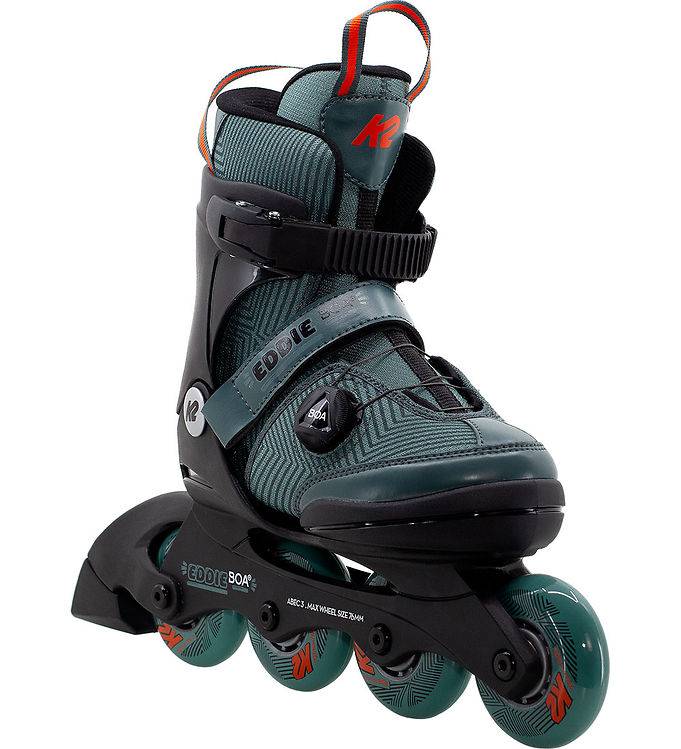 K2 Rullskridskor - Eddie Boa - Grön/Svart - Inlines - K2 - 32/37 - Rullskridskor