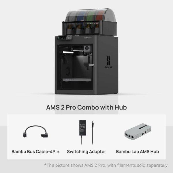 Bambu Lab P1S Combo AMS 2 Pro + Filament Hub