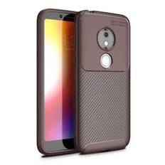 Motorola Moto E5 Play carbon fiber case - Brown