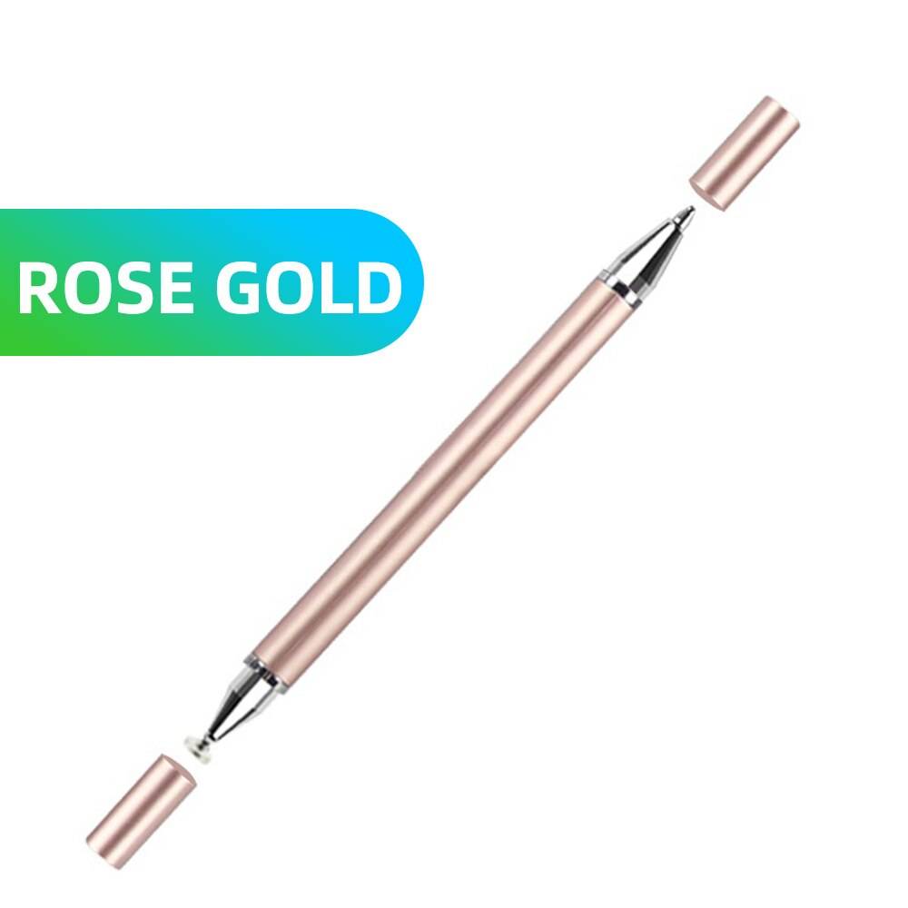 Universal smartphone penna för stylus android ios lenovo xiaomi samsung tablet penna pekskärm ritpenna för stylus ipad iphone - Rosa guld