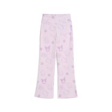 Puma x HELLO KITTY AND FRIENDS Ribbed Flared Leggings Kids, Purple, Size 6-7Y, Clothing