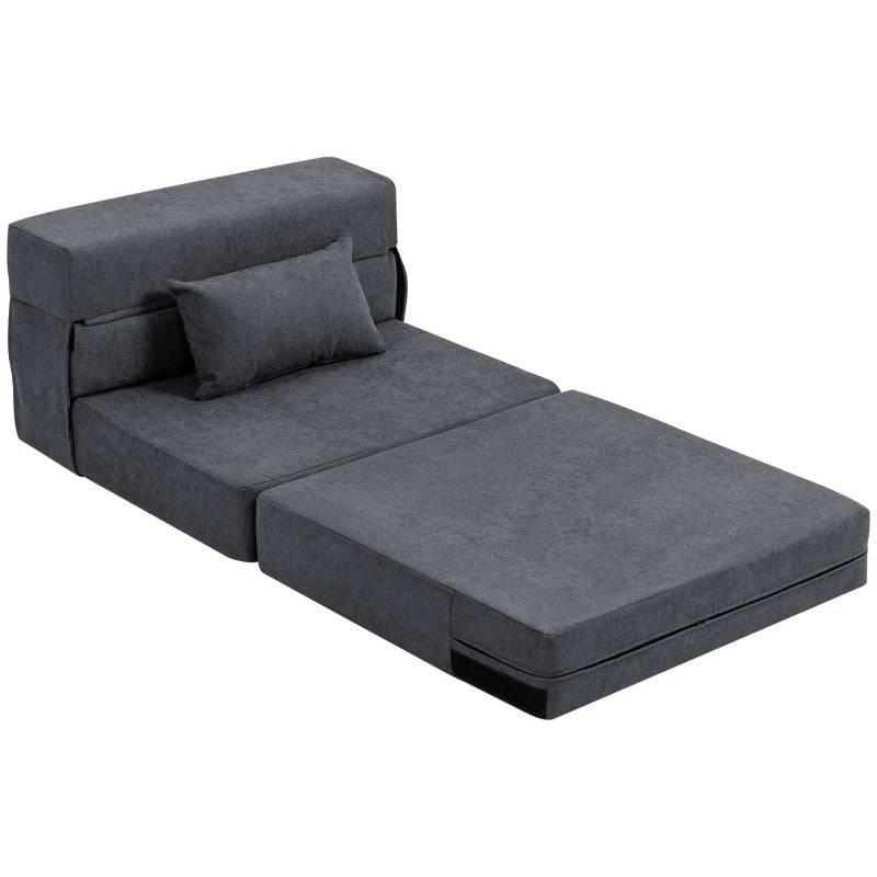 Sofa Bed,Convertible Sleeper Chair Folding Sofa Bed, - GERMANY / Dark Grey