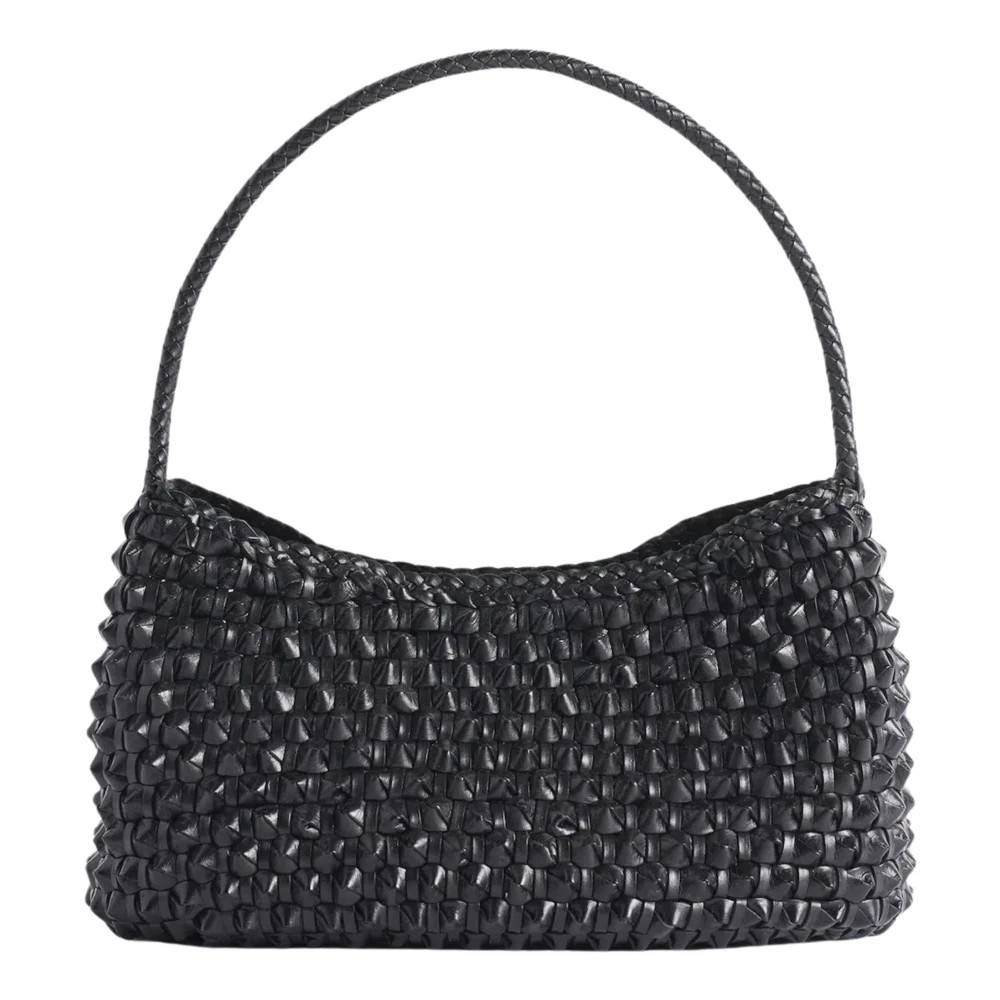 Dragon Diffusion Basil Cactus Weave Shoulder Tote - Tasker - Dame - Sort - ONE SIZE - Uld