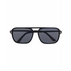 TOM FORD Eyewear - tonade pilotsolglasögon - herr - Krom/acetat - 59 - Svart