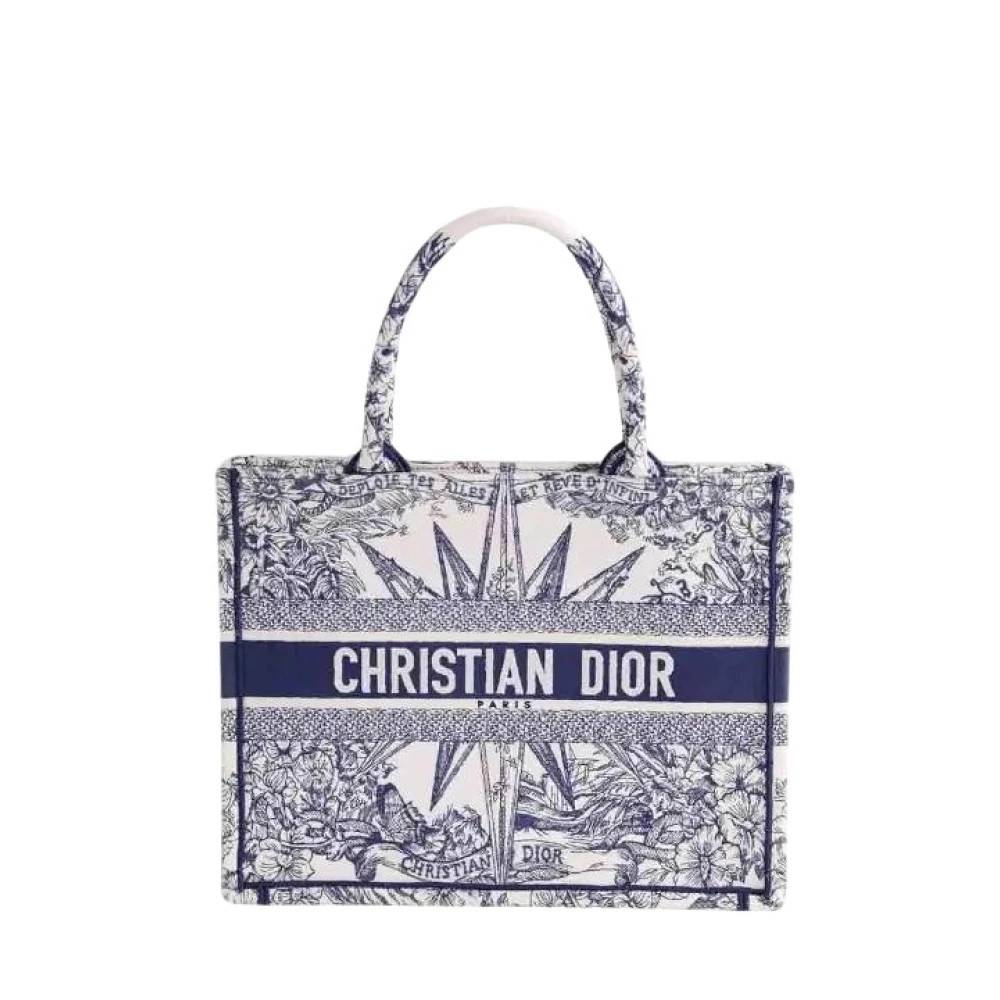 Dior Vintage Pre-owned Book Tote Medium - Vintage - Dame - Blå - ONE SIZE -