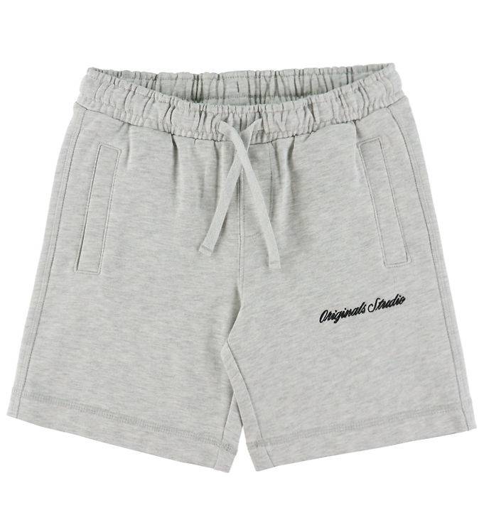 Jack & Jones mjukisshorts - JpstKarl - White Melerade - Jack & Jones - 8 år (128) - Shorts