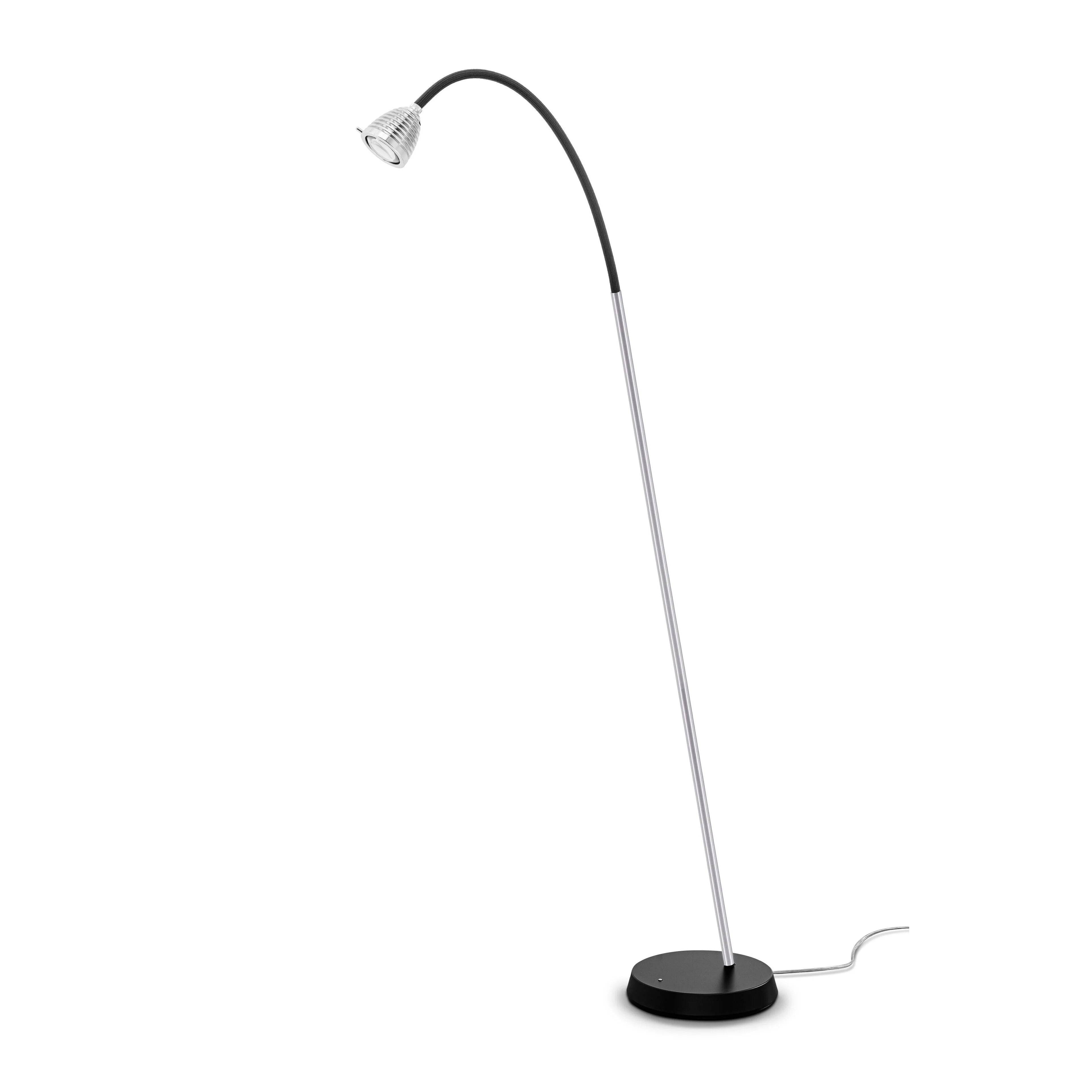Athene SL3 gulvlampe Less N More - Børstet aluminium / antrasit grå