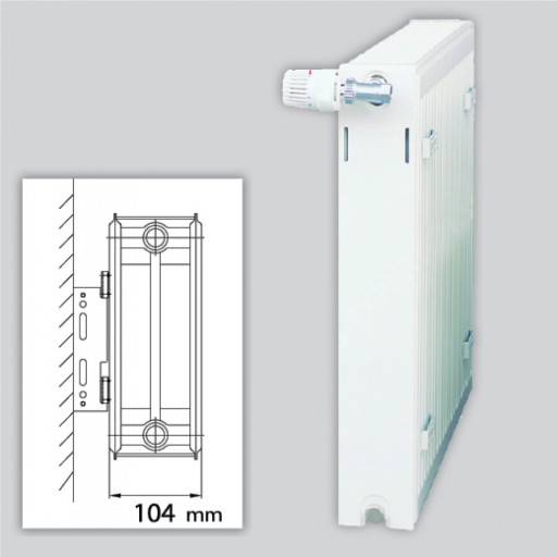 Radiator Heizrad 22 500x400mm - 380 Watt opvarmer ca. 6 m²
