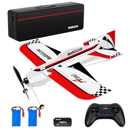 Radiolink A560 RC flygplan 3D aerobatiskt plan redo att flyga (RTF) 4 kanaler med Byme-A Gyro Flight Controller, T8S fjärrkontroll, R8FM-mottagare borstlös motorvänlig för nybörjare och avancerad