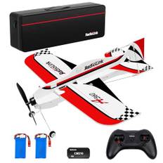 Radiolink A560 RC flygplan 3D aerobatiskt plan redo att flyga (RTF) 4 kanaler med Byme-A Gyro Flight Controller, T8S fjärrkontroll, R8FM-mottagare borstlös motorvänlig för nybörjare och avancerad
