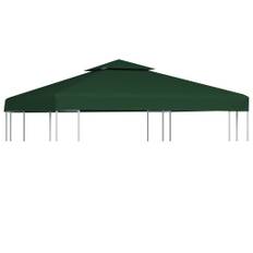 Baldakin til havepavillon 3x3 m 310 g/m² grøn