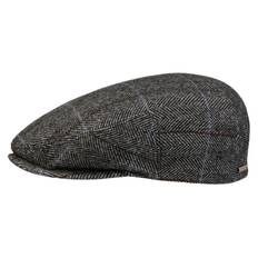 Stetson - Kent Wool Ivy Cap With Earflaps - Grey/Black, Stetson