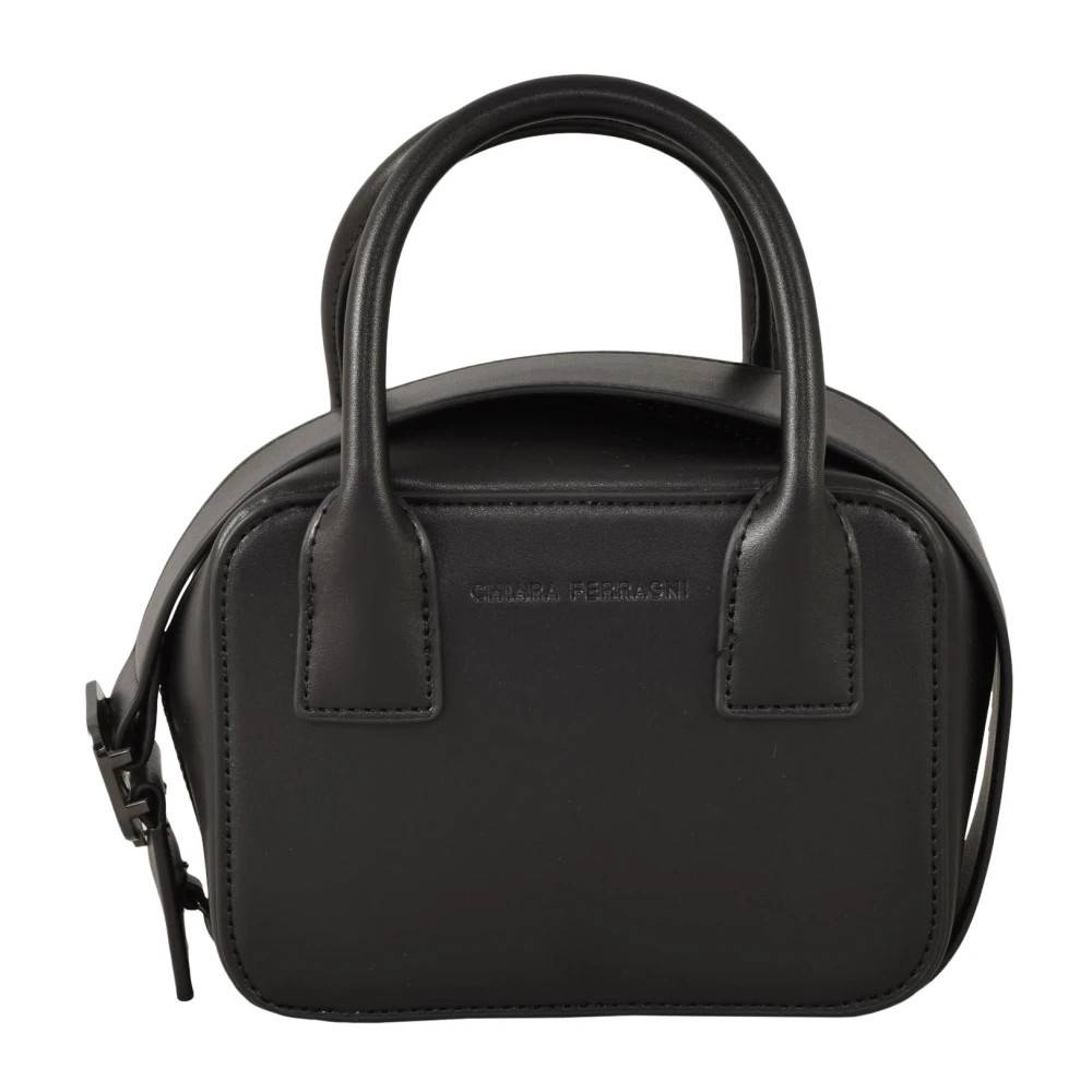 Chiara Ferragni Collection Stilfuld clutch taske med skulderrem - Tasker - Dame - Sort - ONE SIZE - Uld