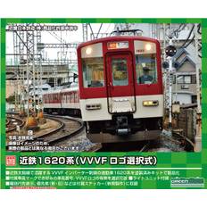 Greenmax N Gauge Kintetsu 1620 Series VVVF Logo Selection Type Basic Set Painted Unassembled Vehicle Kit 1259S Railway Model Train 4-Car