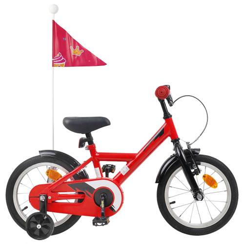 Barncykel 12 Tum för 2-4 åringar Röd