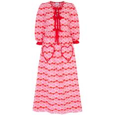 Zoey Bow Dress - Retro Love Heart