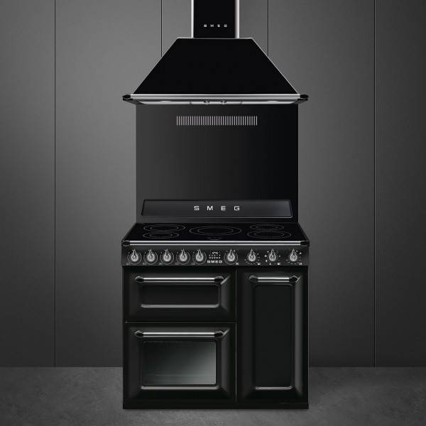Induktionsspis 90x60 cm Svart