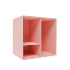Montana - Montana Mini 1002 Module With Shelves - Ruby - Hyllor & Hyllsystem - Peter J. Lassen - Rosa - MDF