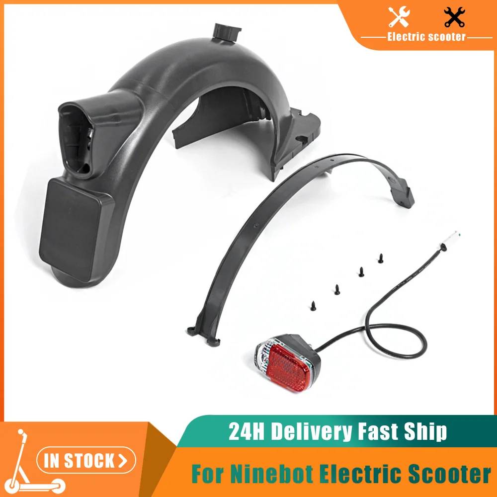 Rear Fender Taillight Wheel Splash Mudguard Water Baffle For Ninebot Segway MAX G30 G30D Electric Scooter Back Replacements Part