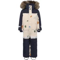 Didriksons Bjärven Kids Cover Set 2 Winter Ocean Multi Reflex (130 cl)