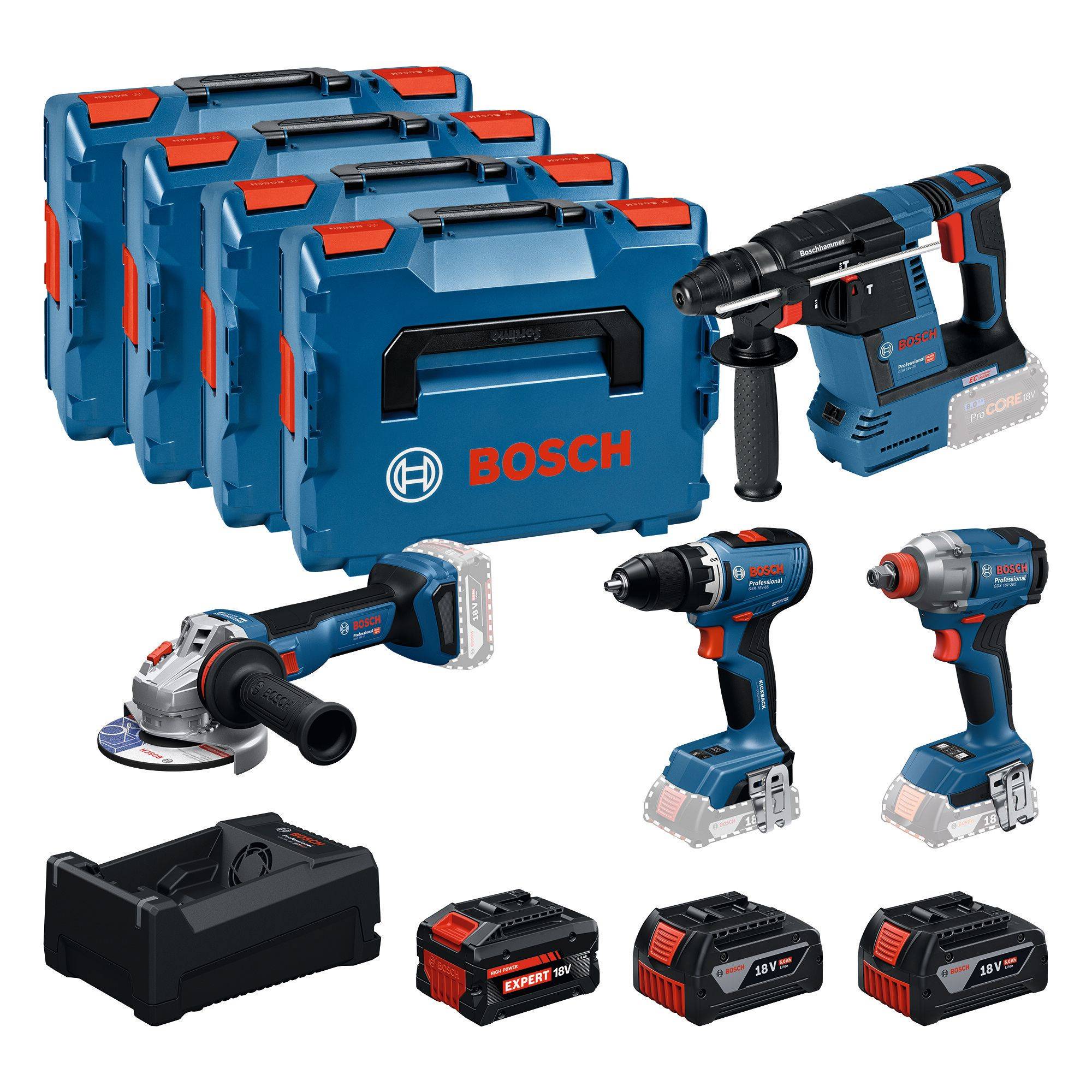 Bosch GSR18V-65 Verktygspaket med batteri och laddare