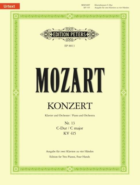 Concerto No. 13 in C K415 (Sheet music, Engelsk)