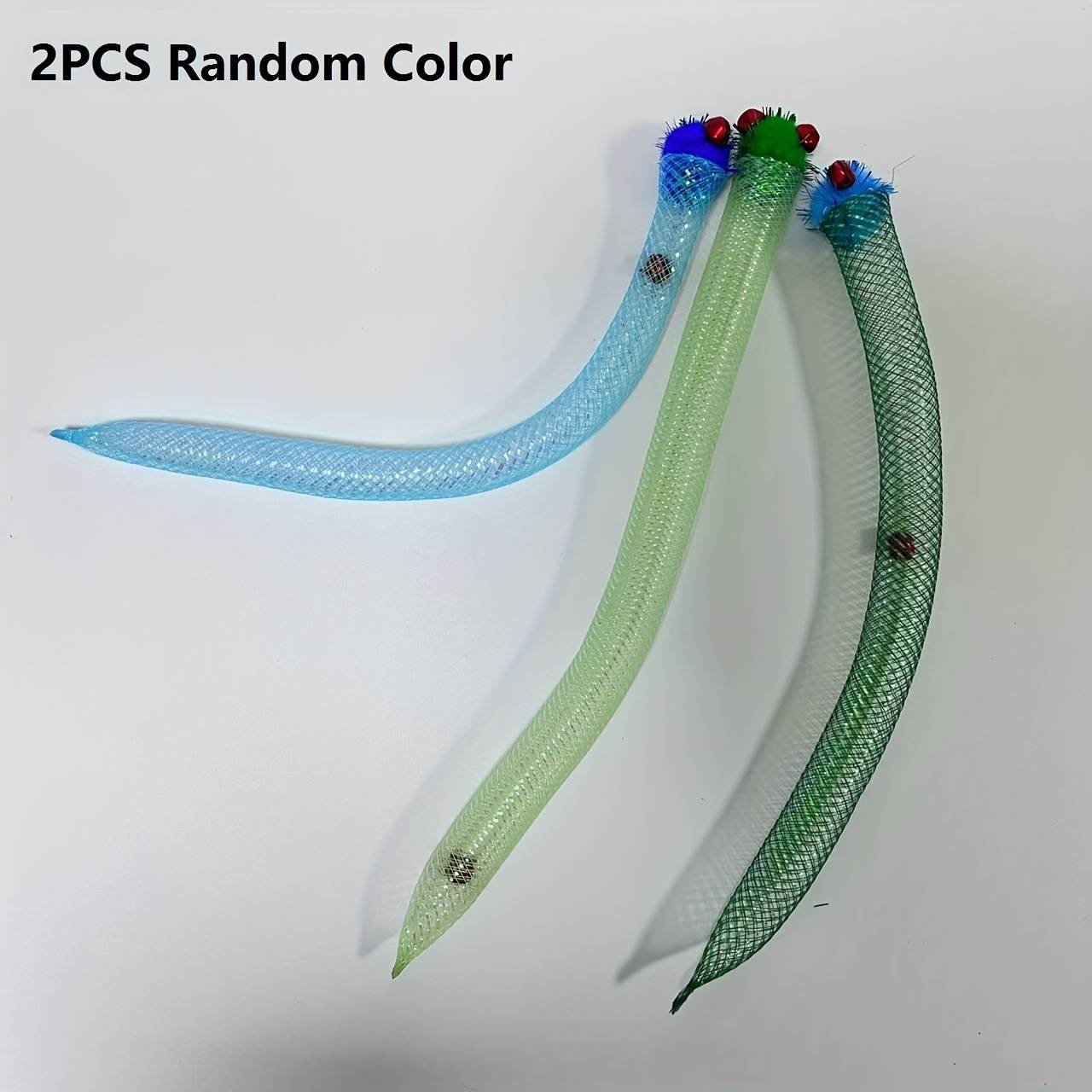 2pcs Realistic Insect Cat Toys, Durable Plastic Cat Toy - Interactive Kitten Exercise Toys For Indoor Cats For All Breeds, Random Color
