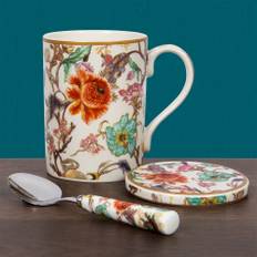 William Morris New Anthina - Presentset med mugg, glasunderlägg & tesked