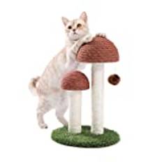 PAWZ Road Svamp klösstolpe för katter, sisal katt klösstolpe med boll 48 cm/18,9 tum