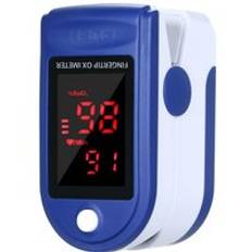Bärbar blodsyreövervakare fingerpulsoximeter syremättnadsmätare snabbt inom 24 timmar (utan batteri) - Vit