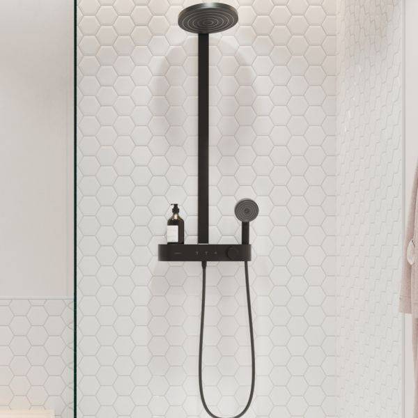 Duschset Hansgrohe Pulsify S Showepipe 260 2jet mattsvart