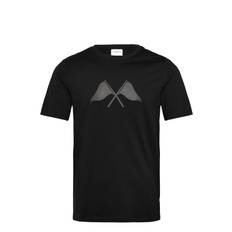 Copenhagen Print Tee S/S Tops T-Kortærmet Skjorte Black Lindbergh